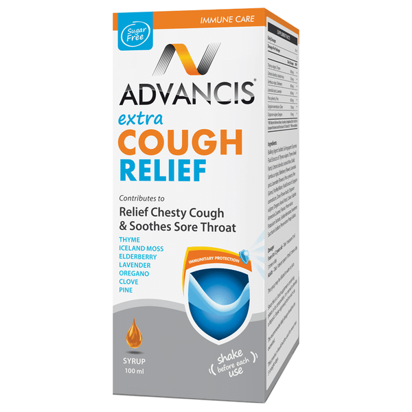 EXTRA COUGH RELIEF - 100 ml Syrup Bottle.