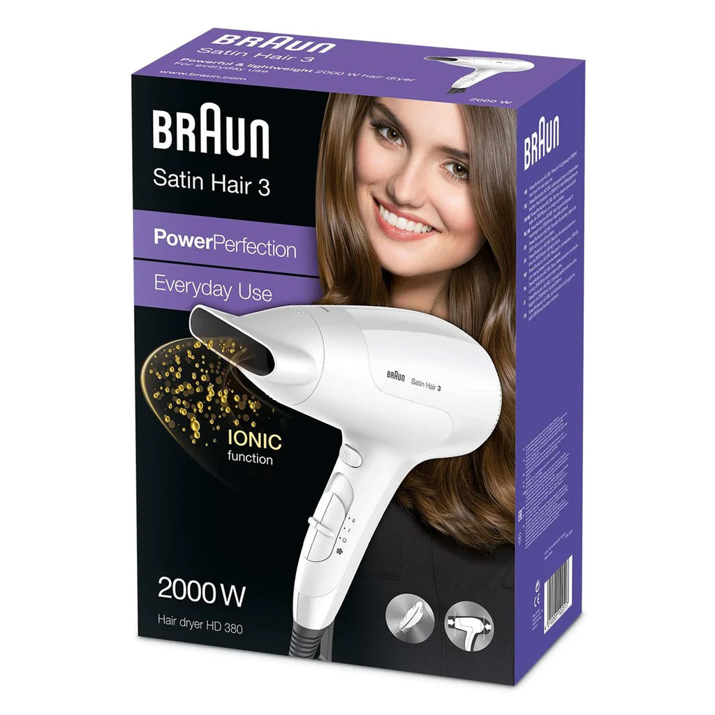 Braun Satin Hair 3 2000w Hair Dryer HD380