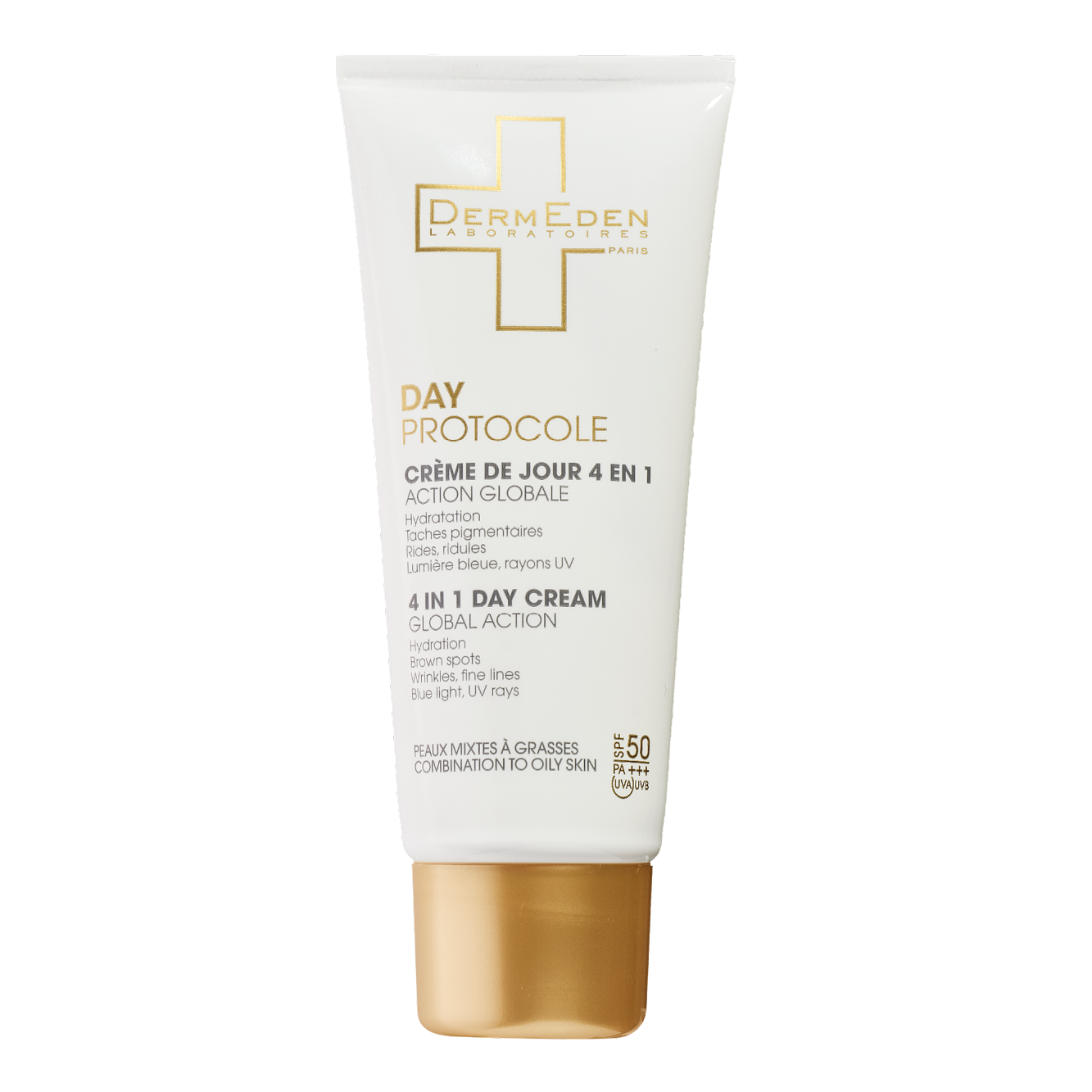 DAY PROTOCOLE - 4 in 1 Day Cream Global Action Combination to Oily Skin SPF 50