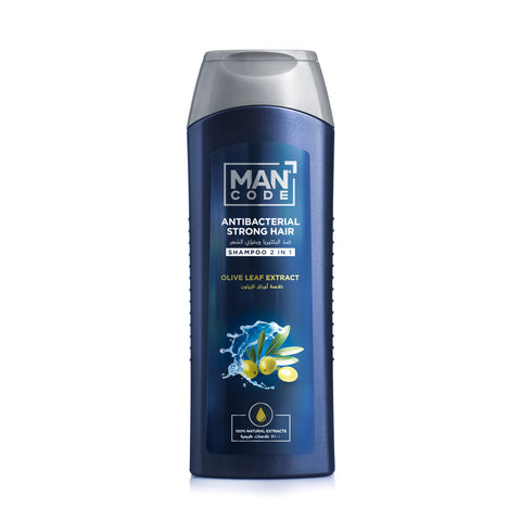 MANCODE Shampoo 2in1 Antibacterial & Strong Hair Olive Leaf Extract 400ml