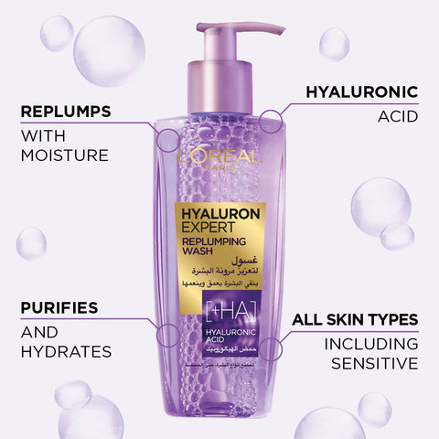 Hyaluron Expert Replumping Face Wash with Hyaluronic Acid 200ml