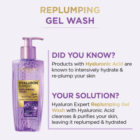 Hyaluron Expert Replumping Face Wash with Hyaluronic Acid 200ml