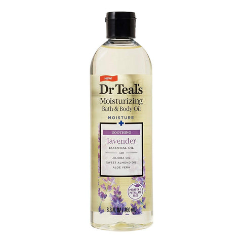 Dr Teals Body & Bath Oil With Lavender, Soothe & Sleep, 8.8 Oz.