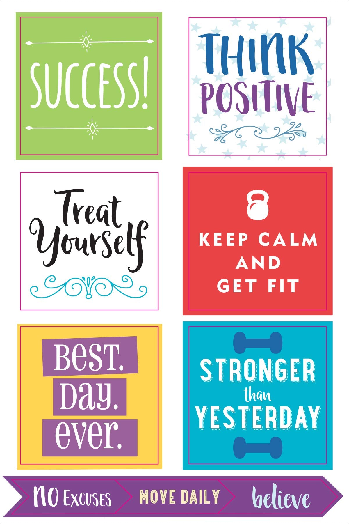 Fitness Tracking Stickers x325
