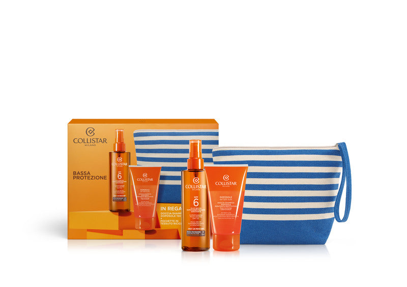 Collistar Pouch Set Dry Oil Spf 6 + Aftersun Shower-Shampoo