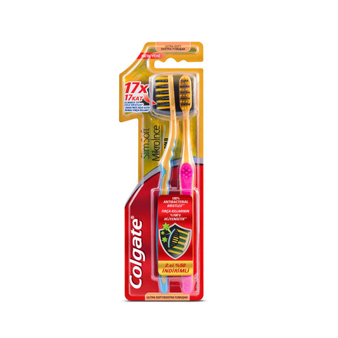 Colgate  Slim Soft Gold Toothbrush Multipack - 2pk