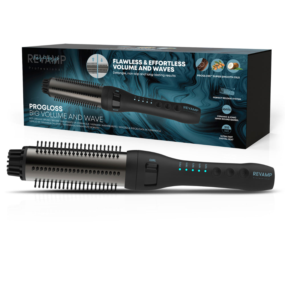 Revamp Progloss Perfect Finish Big Volume and Wave Hot Hair Styling Brush