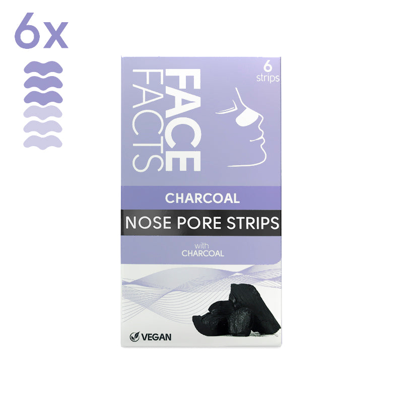 6x Charcoal Nose Pore Strips