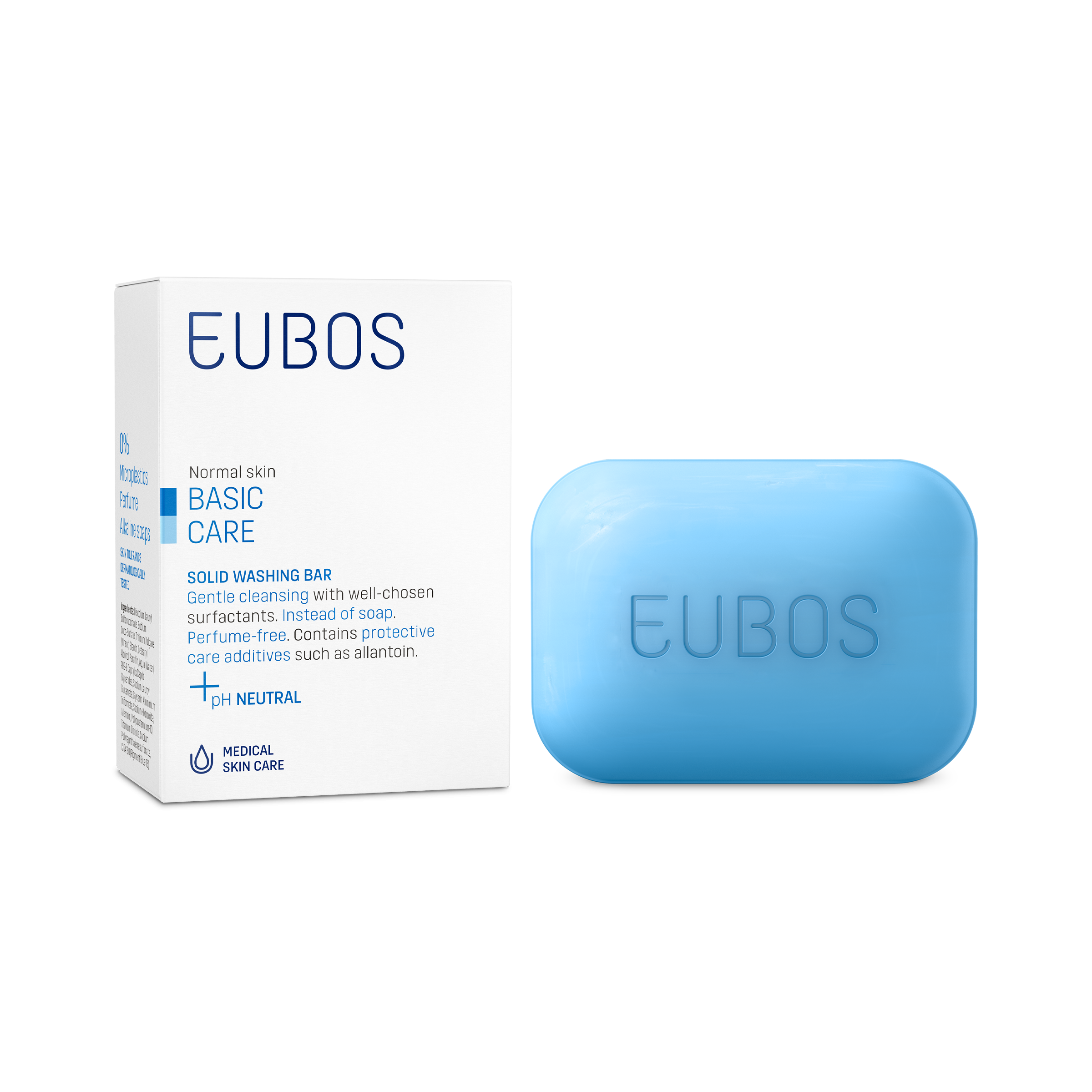 Eubos Solid Washing Bar Blue - Perfume Free