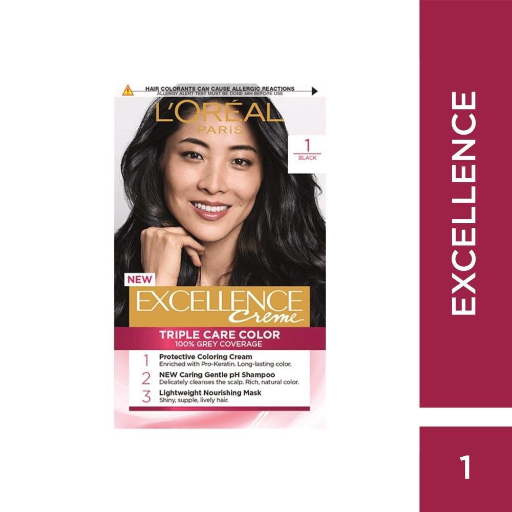 Excellence Crème Hair Dye L'Oréal Paris 1 Black