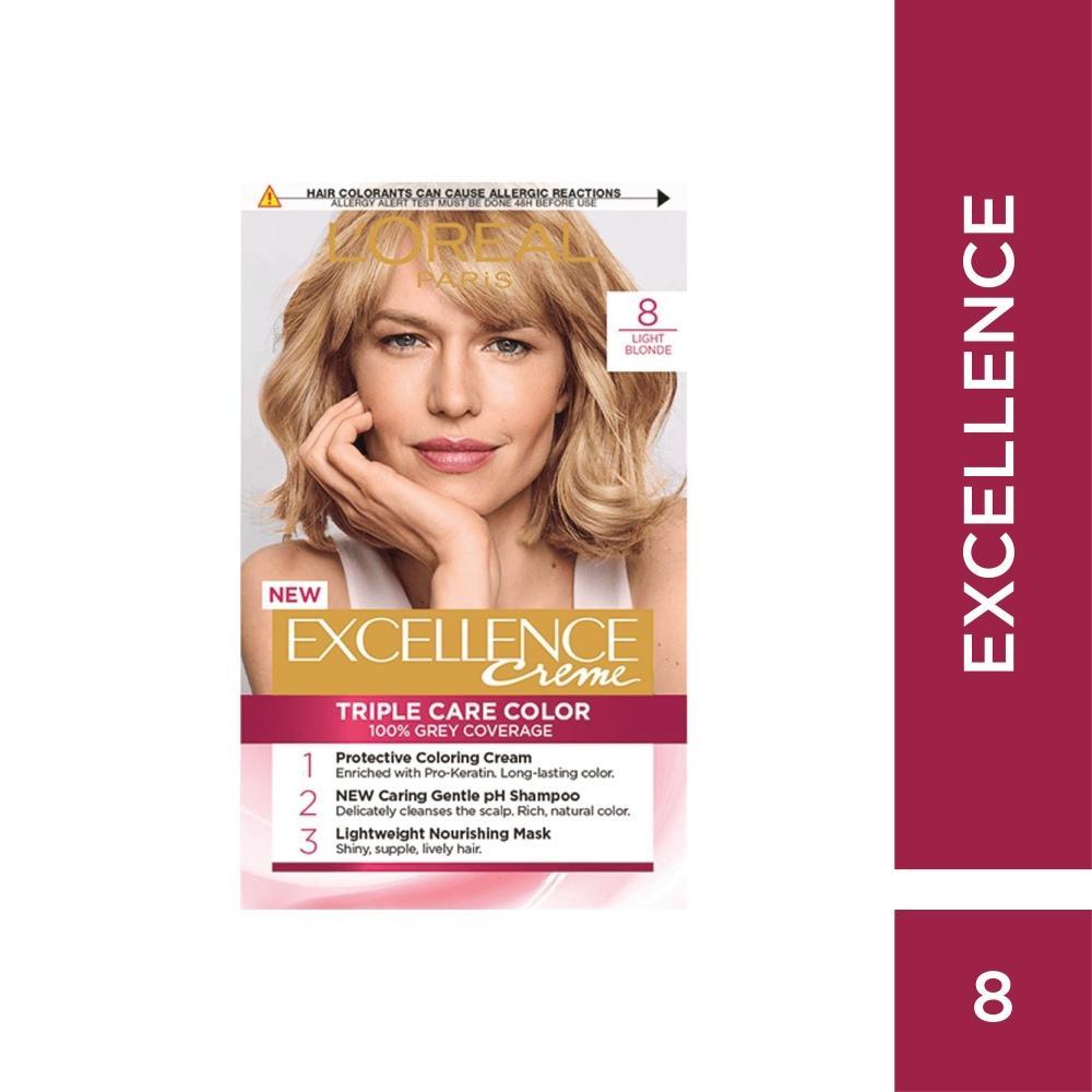 Excellence Crème Hair Dye L'Oréal Paris 8 Light Blonde