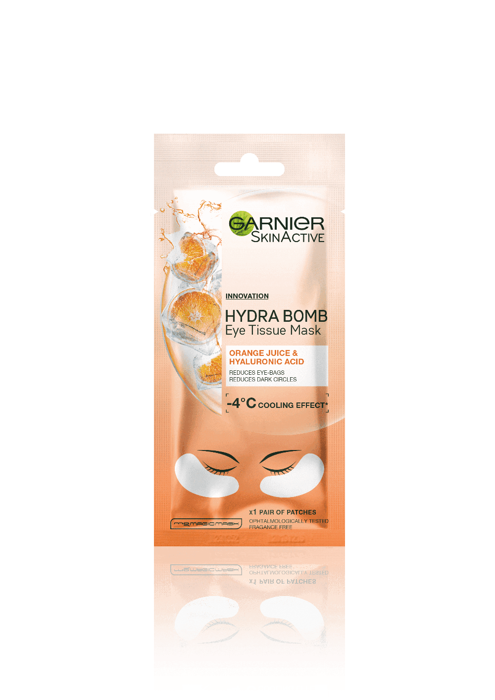Hydra Bomb Eye Tissue Mask Orange Eye Mask GarnierHydra Bomb Eye Tissue Mask Orange