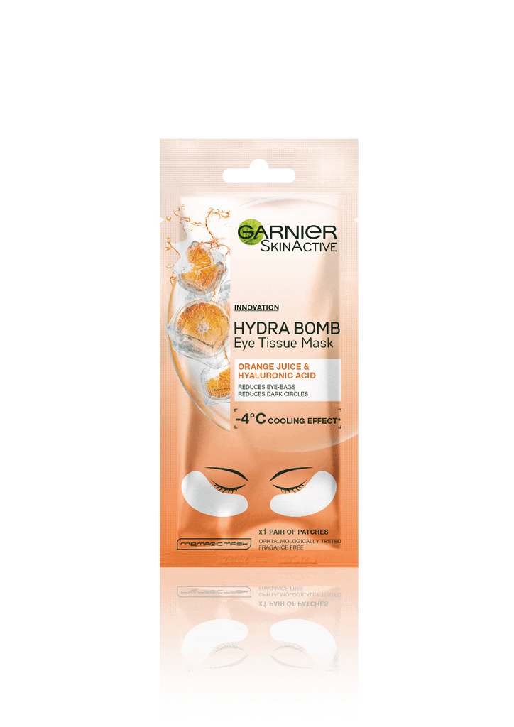 Hydra Bomb Eye Tissue Mask Orange Eye Mask GarnierHydra Bomb Eye Tissue Mask Orange