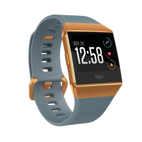 Fitbit Ionic Smart Watch, Slate Blue/ Burnt Orange, Large and Small Bands Included