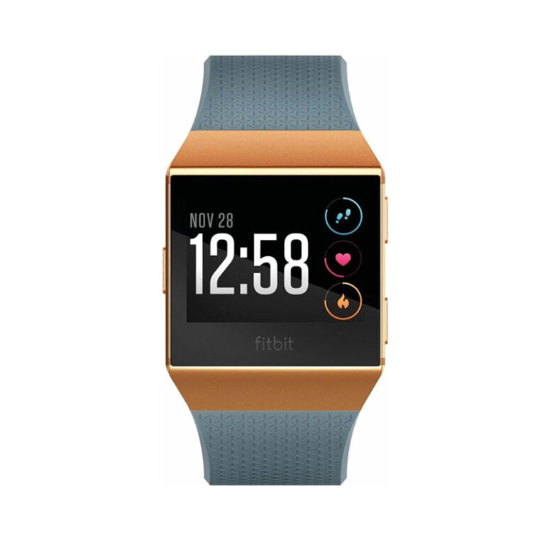 Fitbit Ionic Smart Watch Slate Blue Burnt Orange Large and