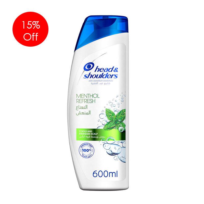 Head & Shoulders Menthol Anti-Dandruff Shampoo 600ml 15%OFF