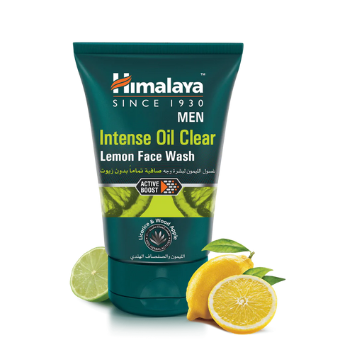 Himalaya Herbals Intense Oil Clear Lemon Mens Face Wash 100ml