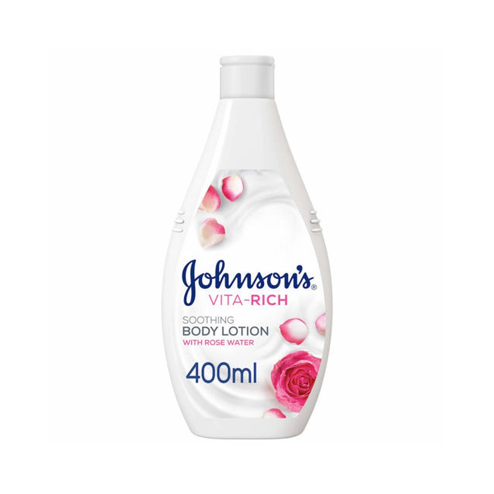 Johnson and Johnson Body Lotion Vita-Rich Soothing Rose Water 400ML