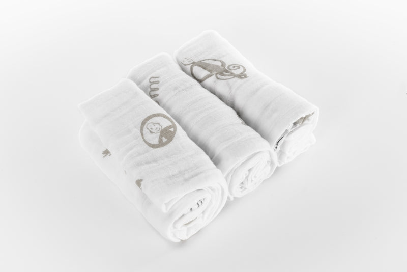 Muslin 100% Organic Cotton x 3 Pack