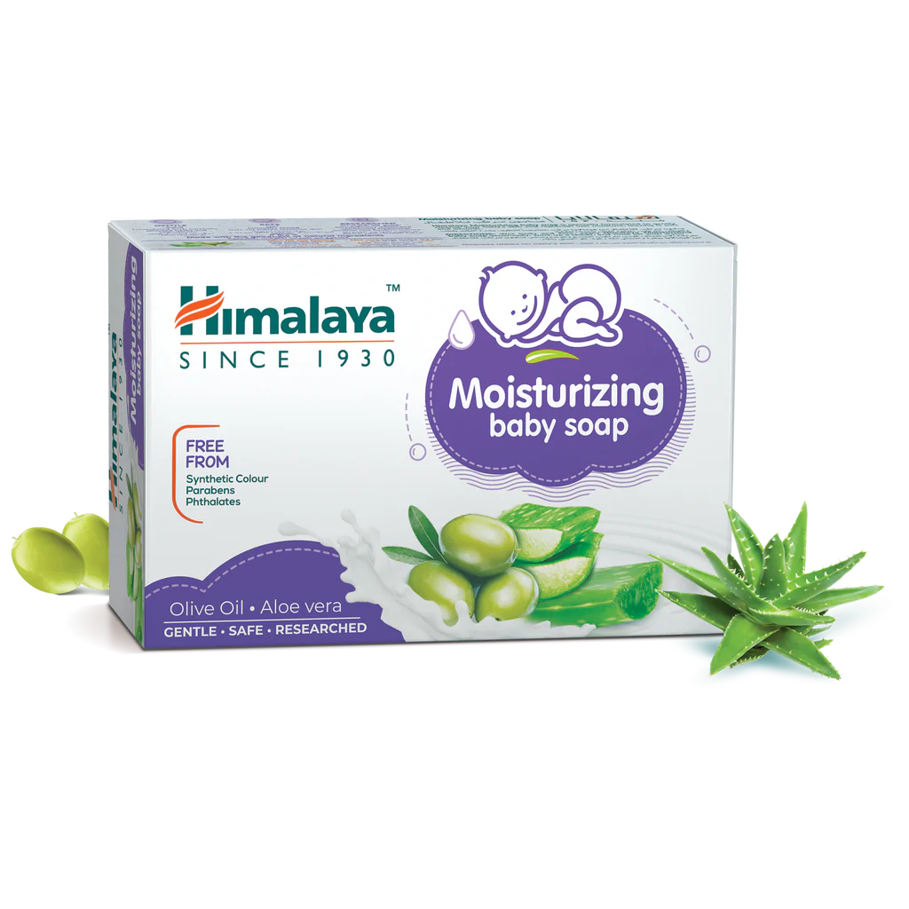 Himalaya Herbals Moisturizing Baby Soap With Aloe 125G