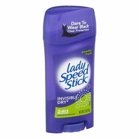 Lady Speed Stick, Invisible Dry, Antiperspirant Deodorant, Powder Fresh, 40G
