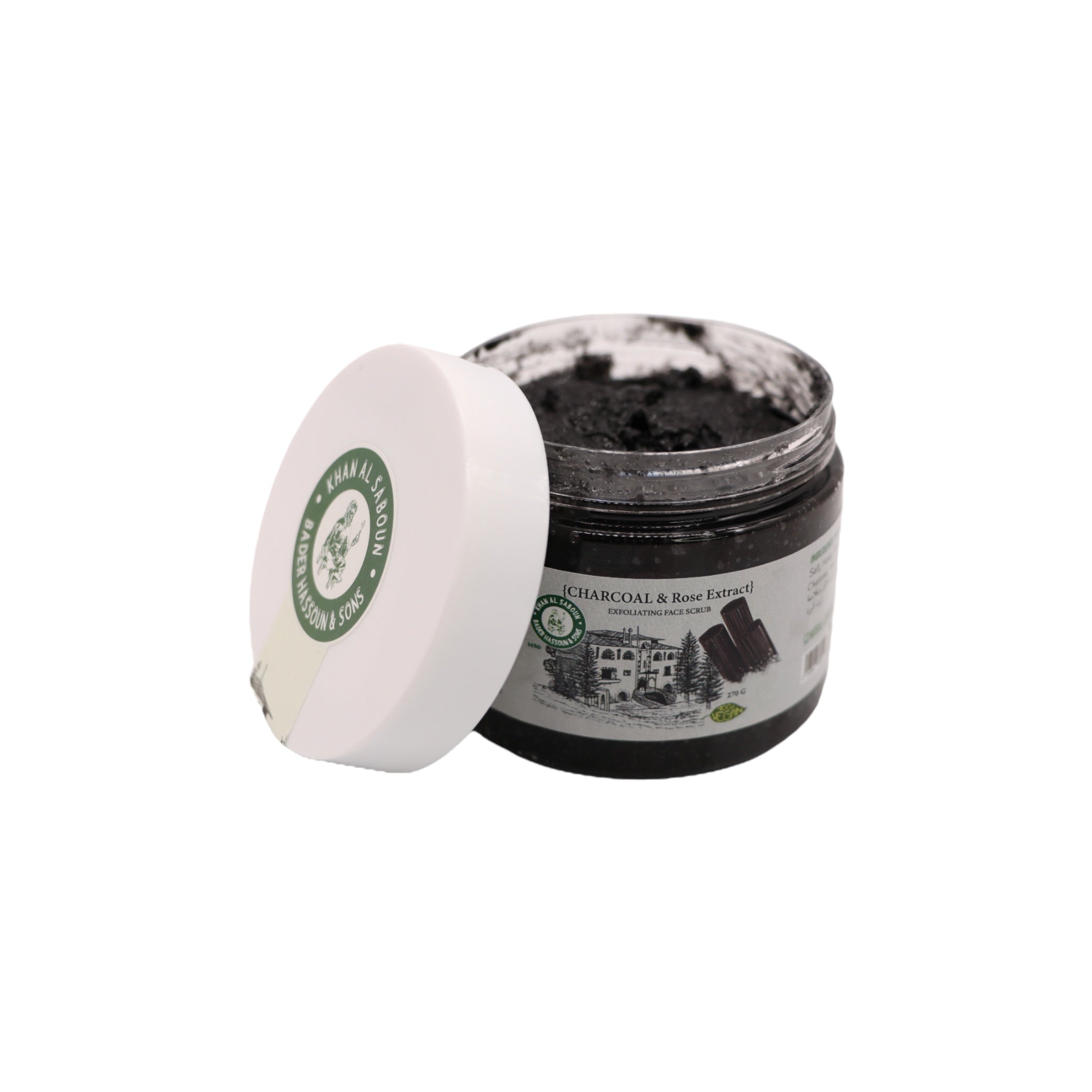 Khan Al Saboun  Exfoliating Face Scrub  Charcoal