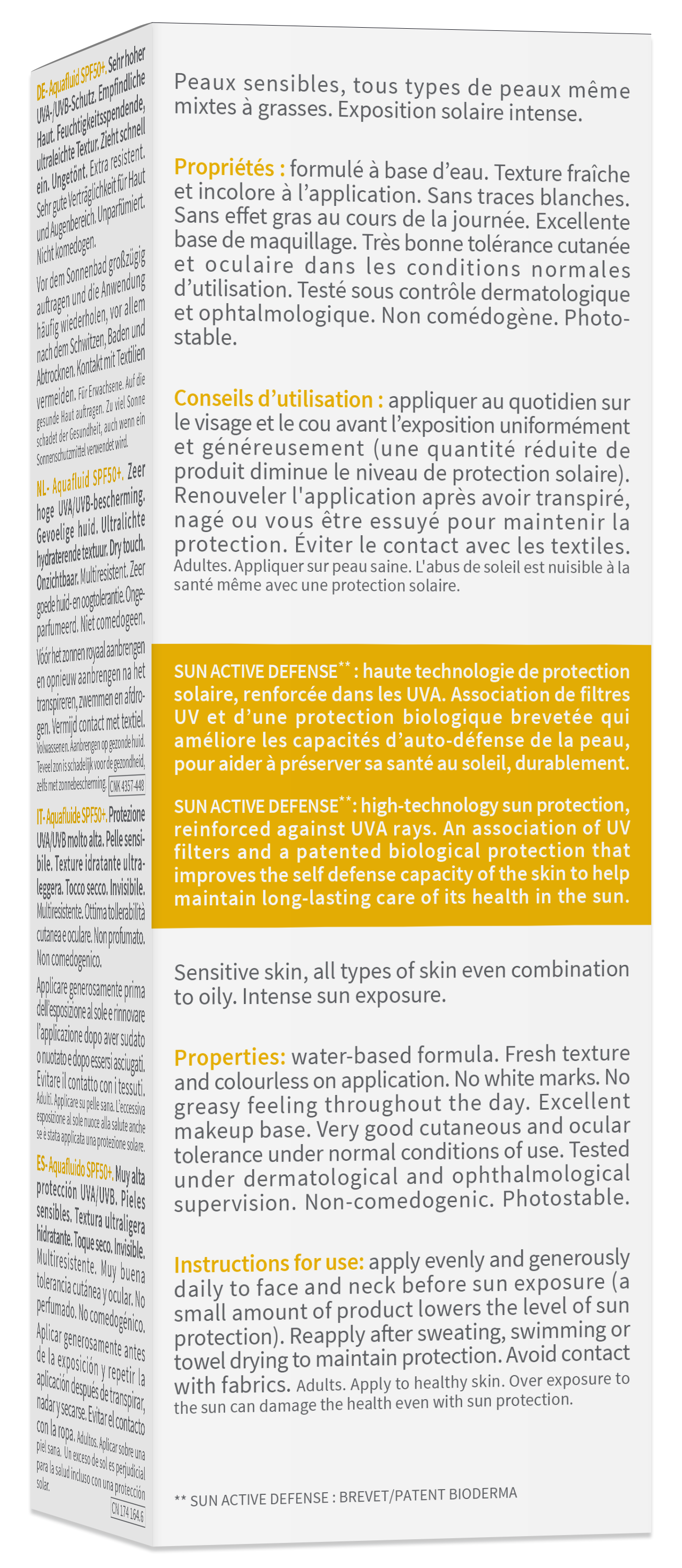 Photoderm MAX Aquafluide SPF 50+ Dry touch - INVISIBLE 40ML