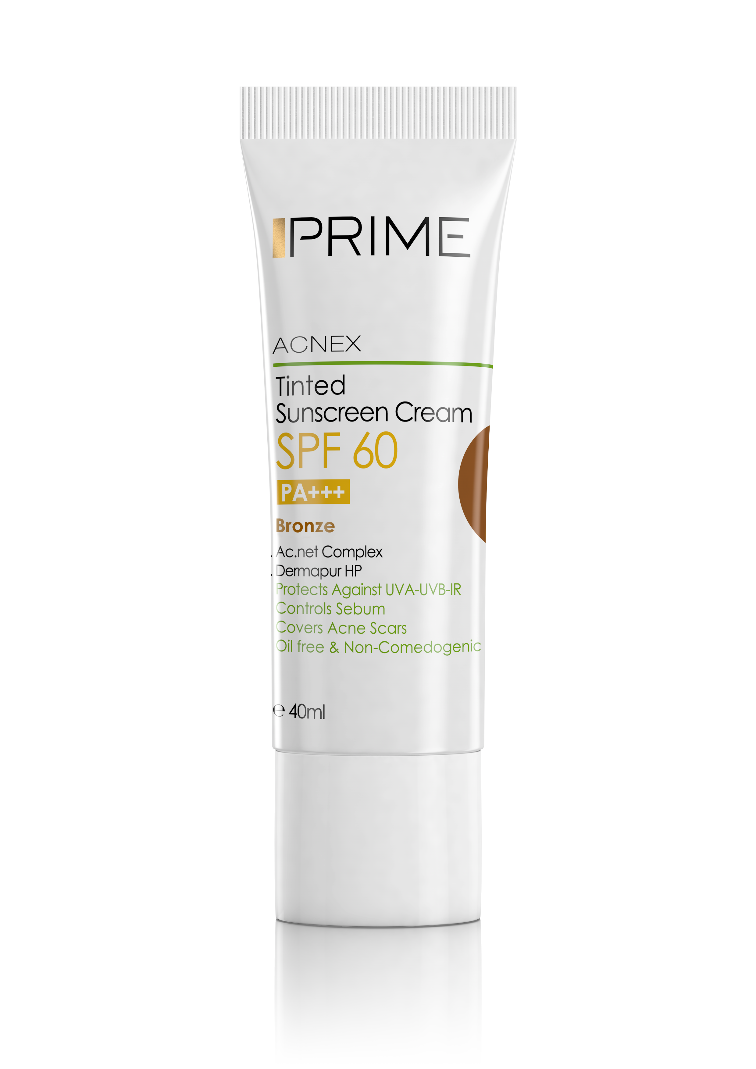 Tinted Sunscreen SPF 60 For Oily Skin 40ml