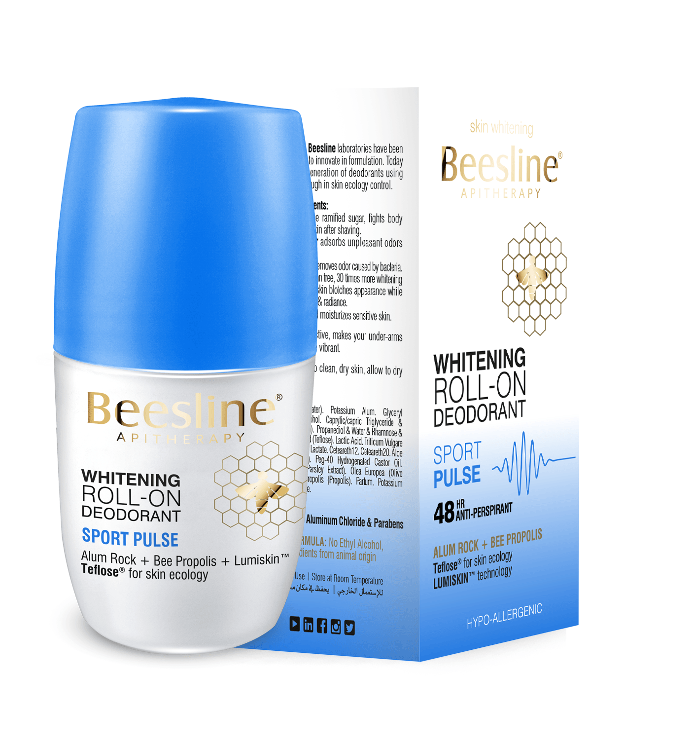 saydaliati_BEESLINE_Whitening Roll-On Deodorant - Sport Pulse 50ML_Deodorant