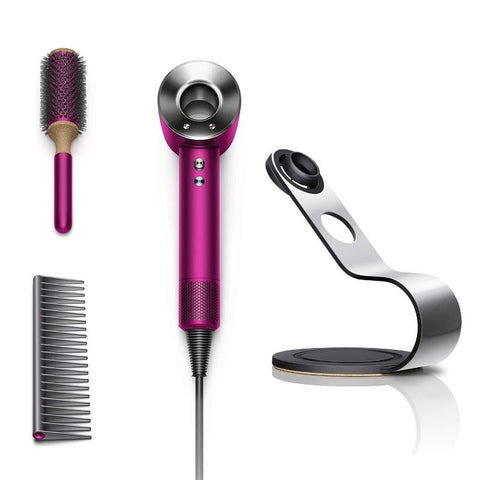 Dyson, Supersonic Hair Dryer + Set + Stand, Iron/Fuchsia