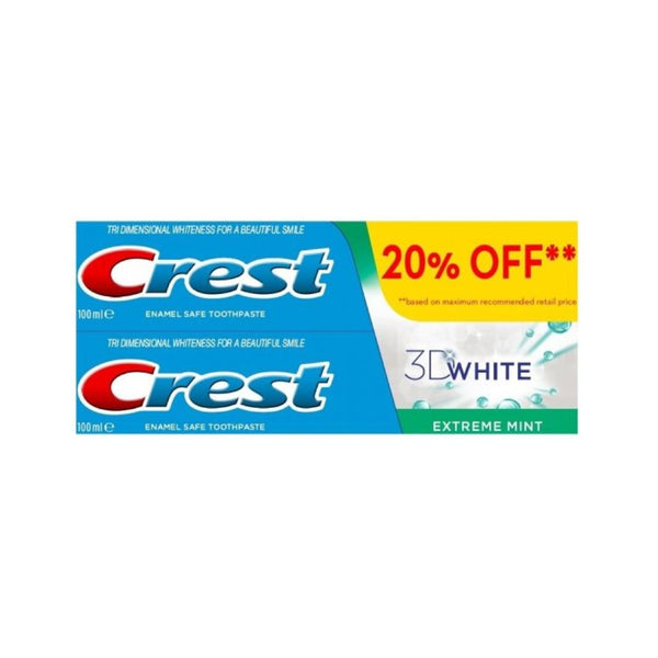 Crest 3DW ExtrMint 100ml2s-20%