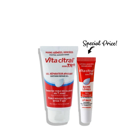 Vita Citral® Hand Gel Cream 75ML + Repairing Lip Balm 15 ML (50% Off)