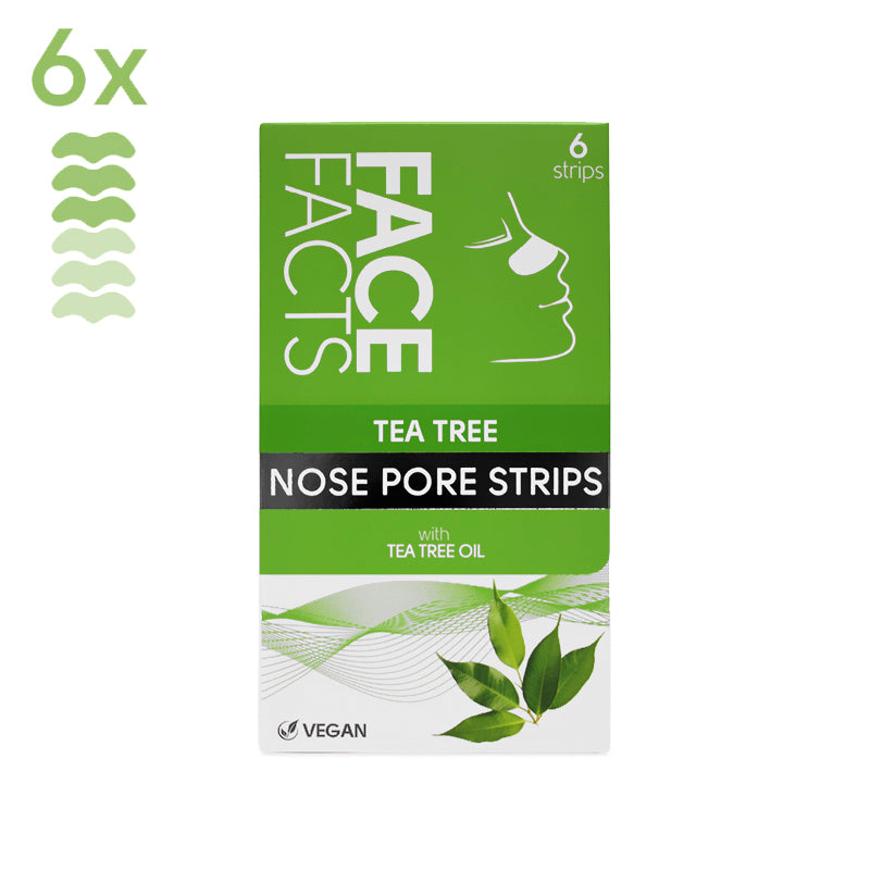 6x Tea Tree Nose Pore Strips