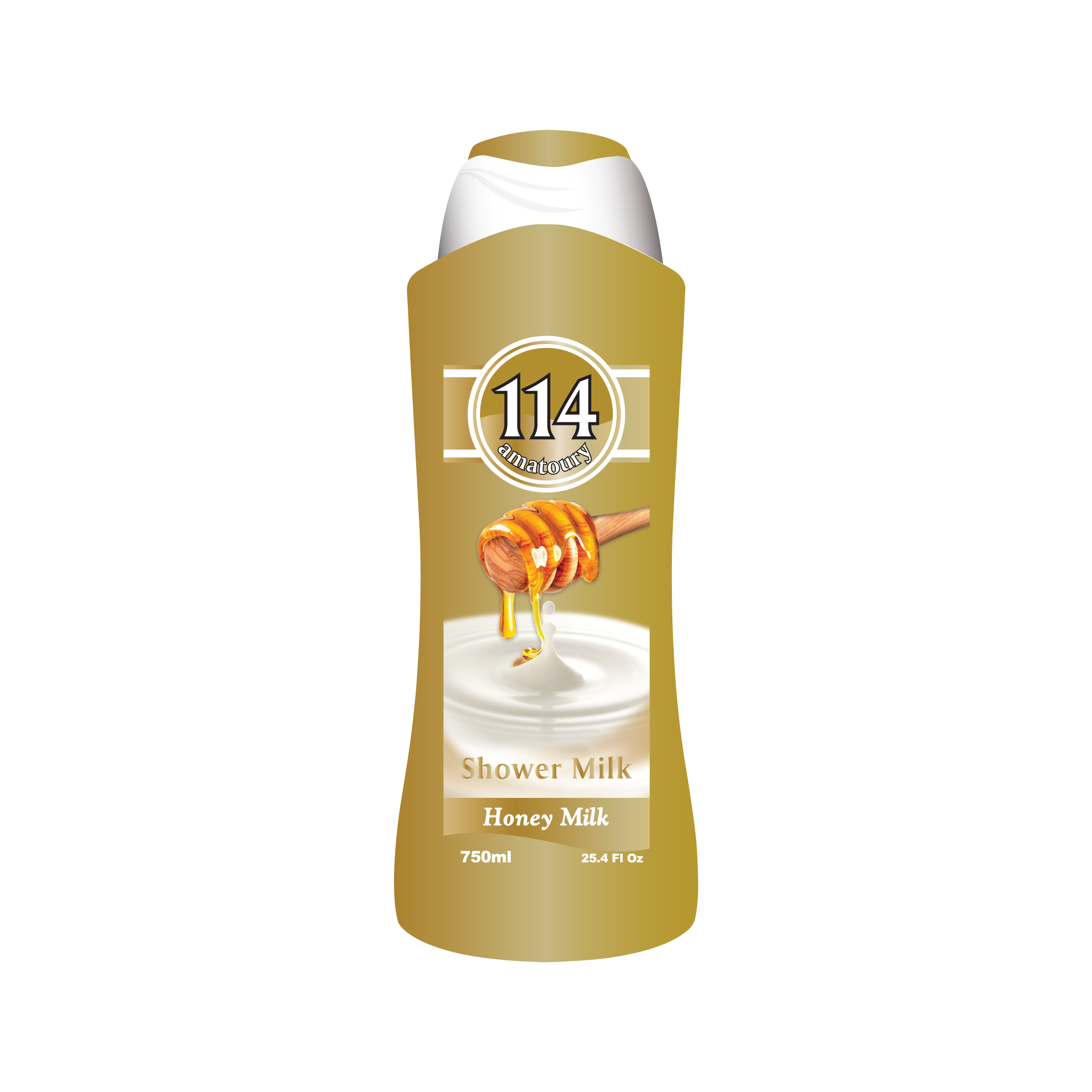 Amatoury Shower Gel Honey & Moisturizing Milk 750ML