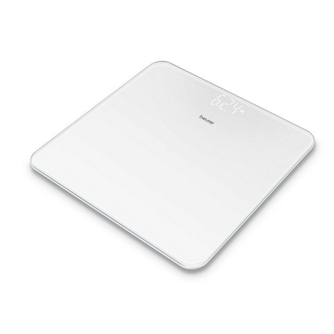 GS 225 Glass White Bathroom Scale