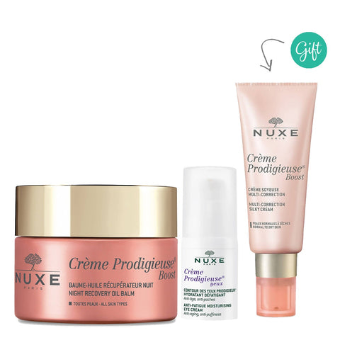 Crème Prodigieuse Night Balm 50ML + Crème Prodigieuse Eye Balm 15ML + Multi-Correction Silky Cream Crème Prodigieuse® Boost (Gift)