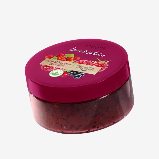 Love Nature Forest Berries Delight Exfoliating Body Scrub Jam 200ml