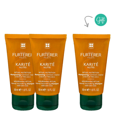 Buy 2x Karité Nutri, Intense Nourishing Shampoo Travel Size 50ml Get 1x Karité Nutri, Intense Nourishing Shampoo Travel Size 50ml FREE