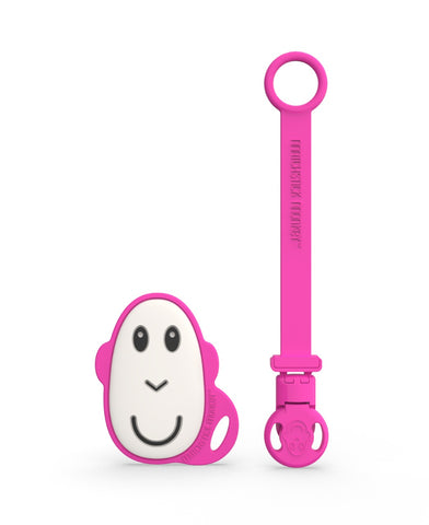 Monkey Flat Face Teether and Soother Clip