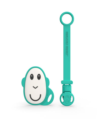 Monkey Flat Face Teether and Soother Clip