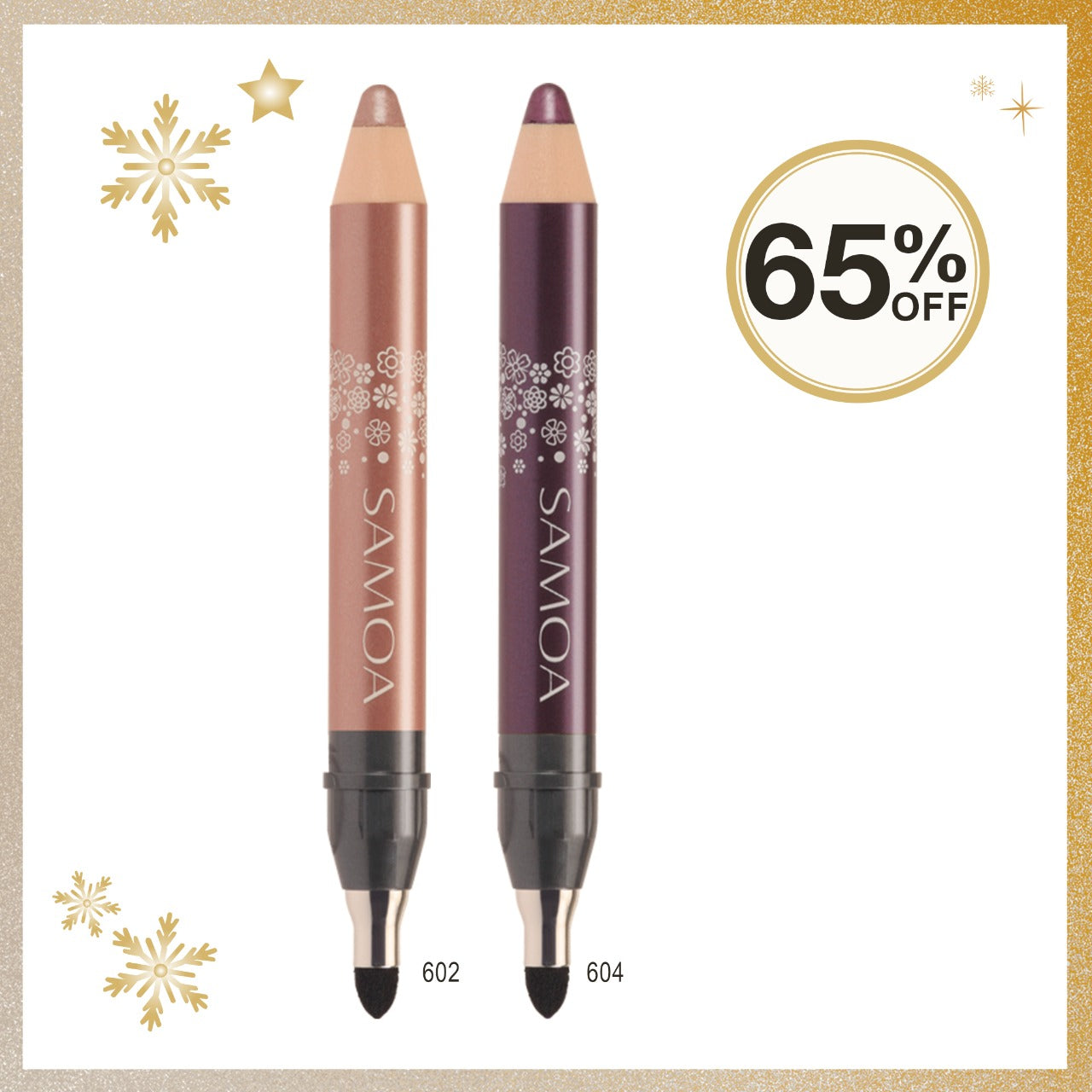Samoa Duo Pure Kiss Silky EyeShadow (602 & 604) -65% OFF