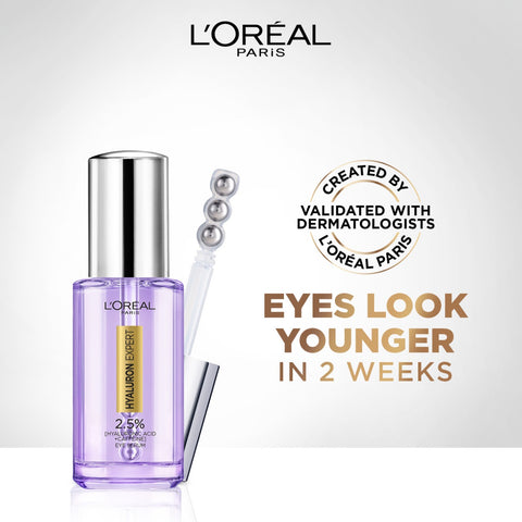 L'Oreal Paris Hyaluron Expert Moisturizer and Anti-Aging Eye Serum with 2.5% Hyaluronic Acid & Caffeine