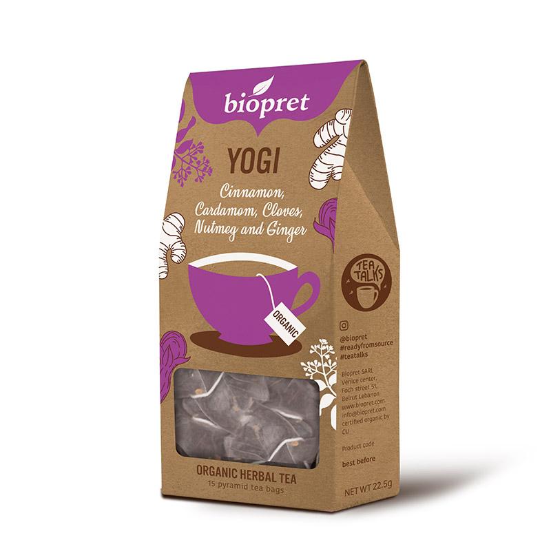 Yogi  (cinnamon, cloves, cardamom, nutmeg, ginger)