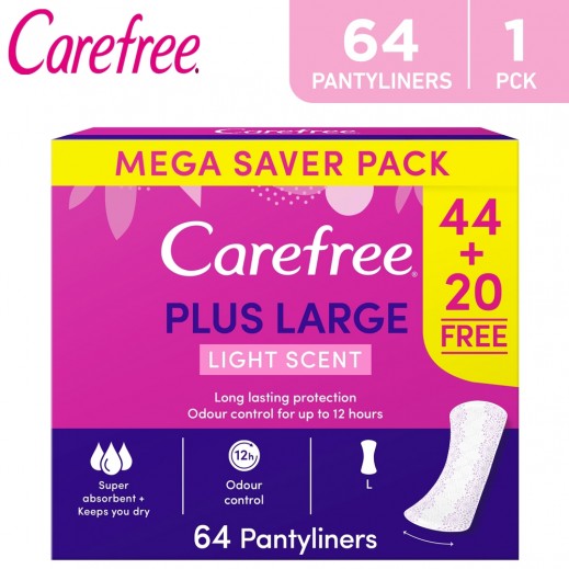 Carefree Large MegaPack (44+20)'s - LIGHT SCENT