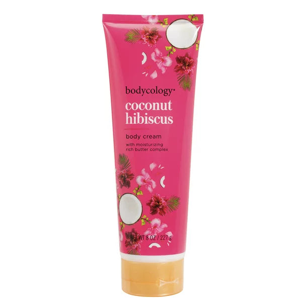 Bodycology Moisturizing Body Cream, Coconut Hibiscus, 8 oz