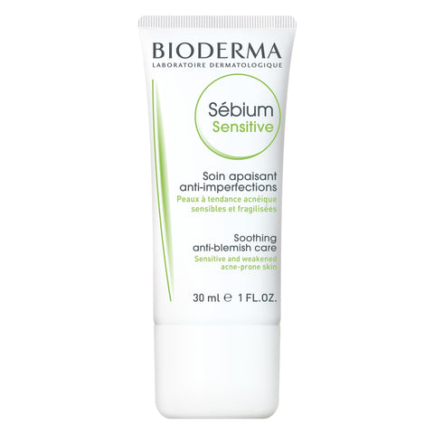 Sebium Sensitive Soothing moisturising anti-blemish cream acne-prone skin 30ml