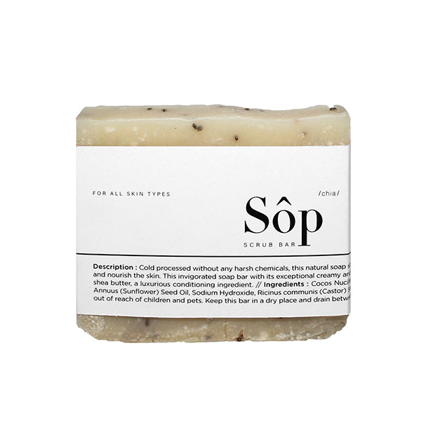 Chia scrub bar 90-100g