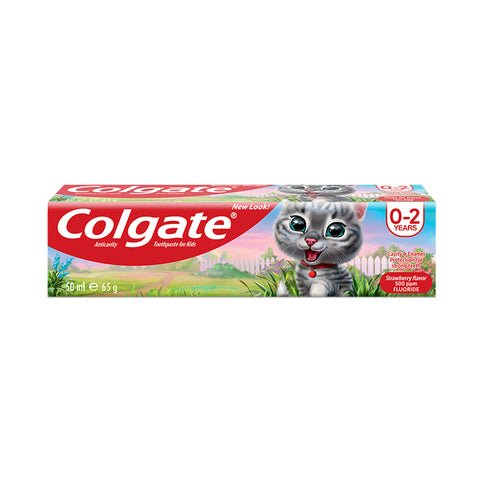 Colgate Kids Anti-Cavity Fluoride Gel Strawberry 0-2 yearsToothpaste 50 ml