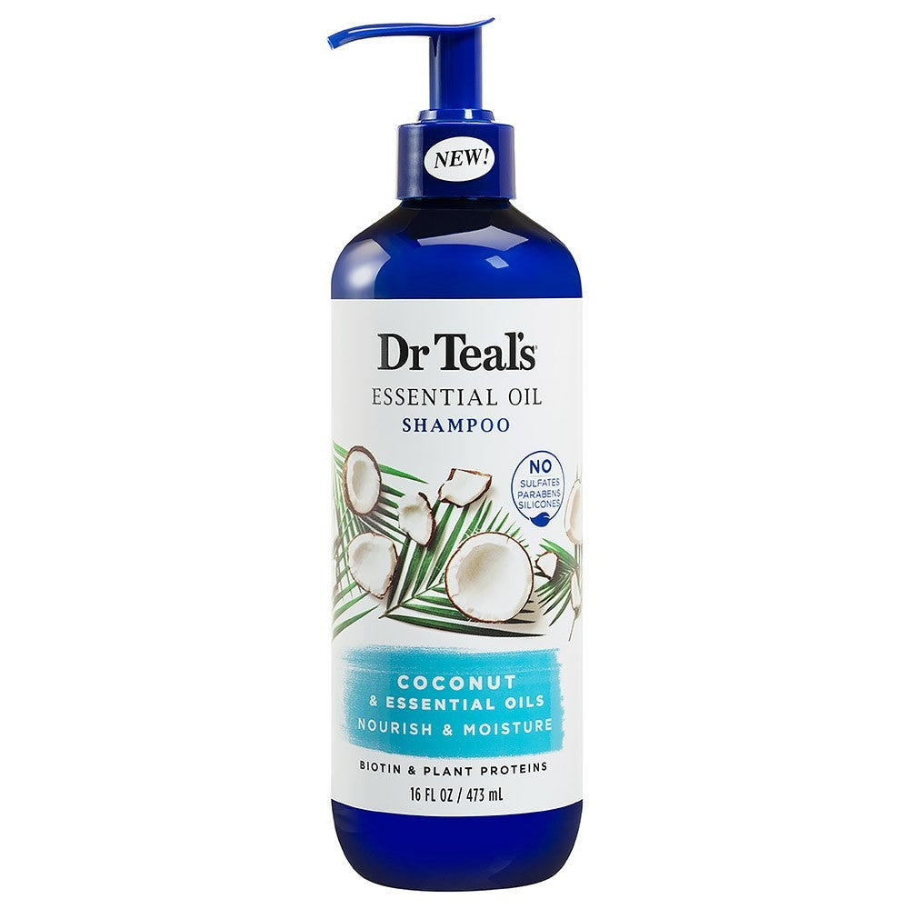 Dr. Teal's Shampoo Coconut Nour & Moist 16Oz