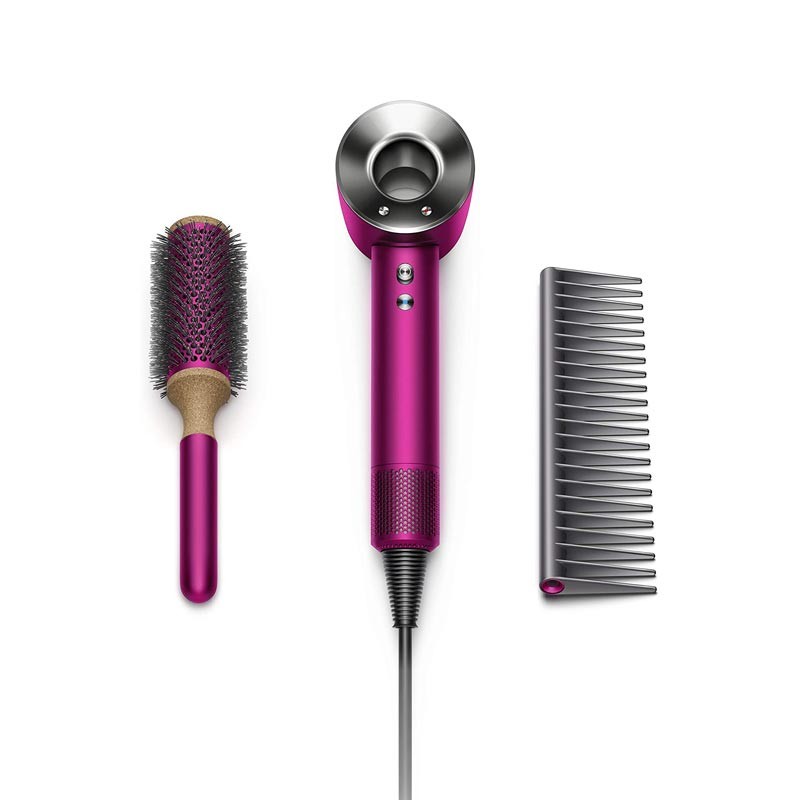 Dyson, Supersonic Hair Dryer + Set + Stand, Iron/Fuchsia